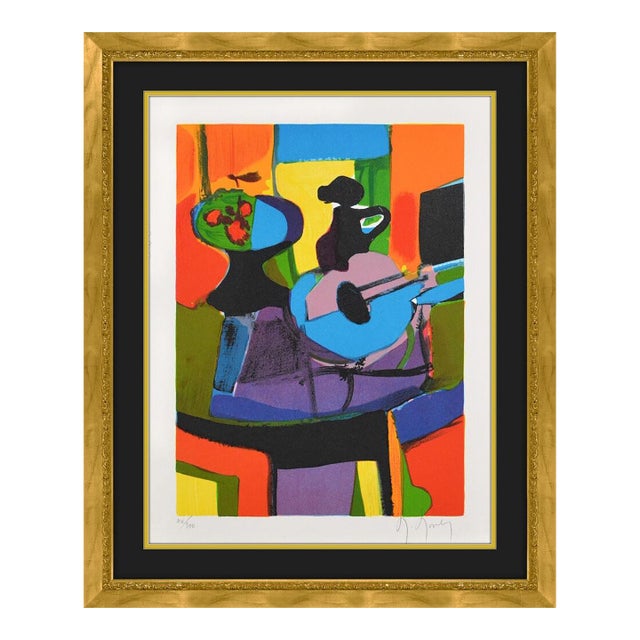 Mid 20th Century Abstract Still Life Composition, Marcel Mouly For Sale