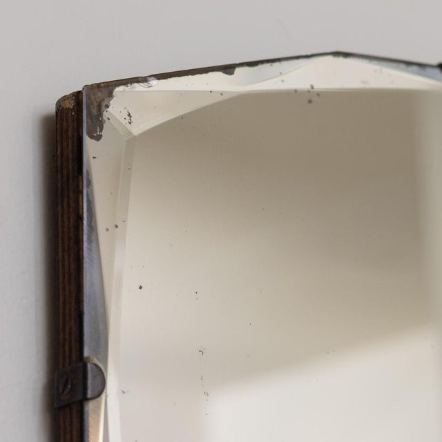 1930s 1930s French Art Deco Rectangular Beveled Mirror For Sale - Image 5 of 12