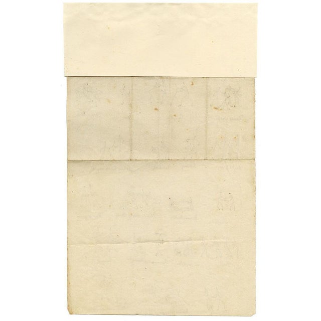 Hollywood Regency Dot & Line Pinmen Caricatures, 1817, Ink & Paper For Sale - Image 3 of 4