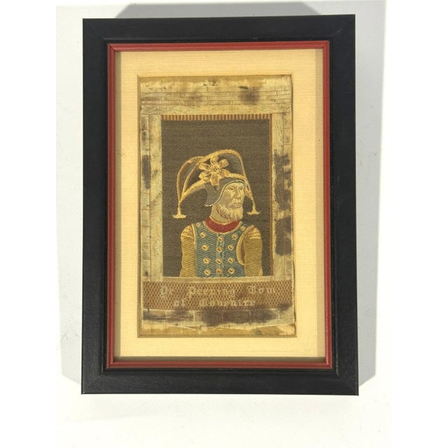 Unusual antique Stevengraph of "Ye Peeping Tom of Coventry". Peeping Tom was a tailor who is said to have lived in the...