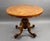 Victorian Burr Walnut Inlaid Loo Table, 1860 For Sale - Image 3 of 9