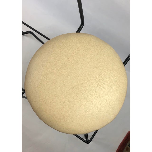 Metal Mid Century Wrought Iron Swivel Bar Stools - a Pair For Sale - Image 7 of 10