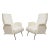 Pair of Italian Mid-Century Lounge Chairs Upholstered in Boucle Fabric For Sale In New York - Image 6 of 11