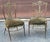 Set Four Italian Neoclassical Engraved Brass and Upholstered Side Chairs C.1950s For Sale - Image 9 of 12