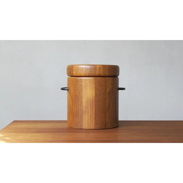 1960s Mid-Century Teak Ice Bucket from Digsmed, 1960s For Sale - Image 5 of 5
