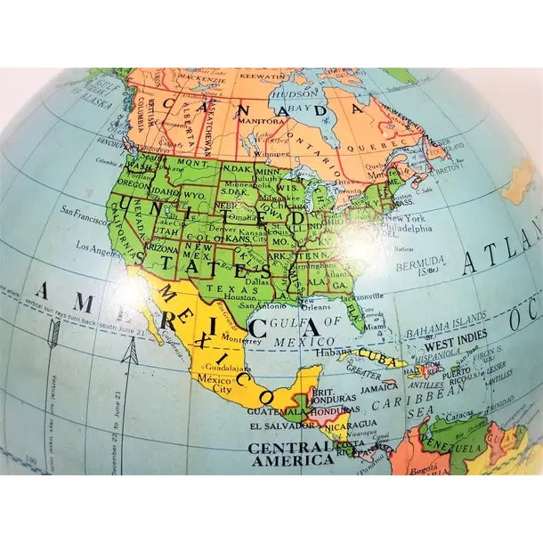 Nystrom Globe Mid Century 1960s For Sale - Image 12 of 17