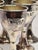 Silver Vintage Mini Sterling Silver Kiddush Cups Hebrew "L'Chaim" Inscription - Set of 6 For Sale - Image 8 of 14
