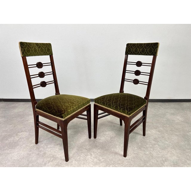 Very Vienna Secession Seating Group, 1890s, Set of 8 For Sale - Image 15 of 18
