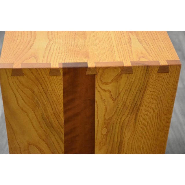 Solid Cherry & Oak Bookshelf For Sale In Boston - Image 6 of 8