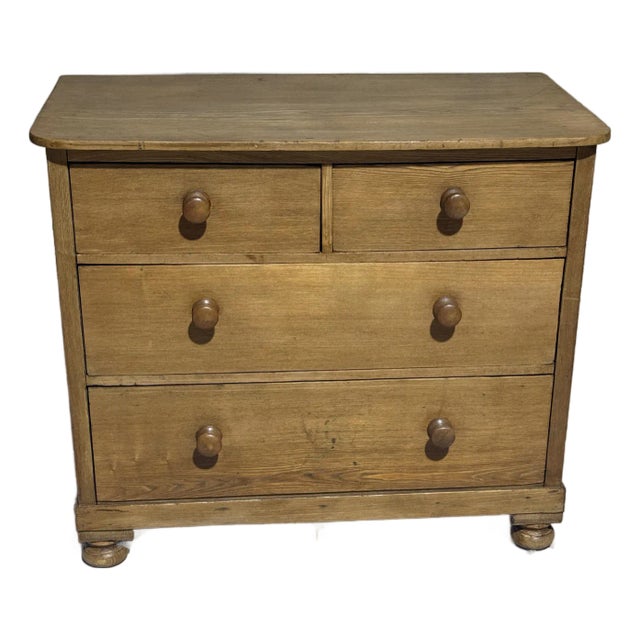Antique Pine Two Over Two Drawers - Chest of Drawers From England For Sale