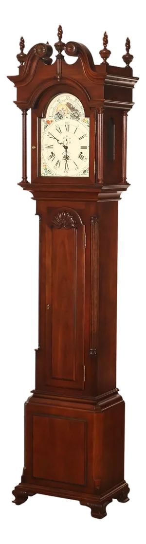 Sligh John Goddard Cherry Newport Tall Cased Grandfather Clock