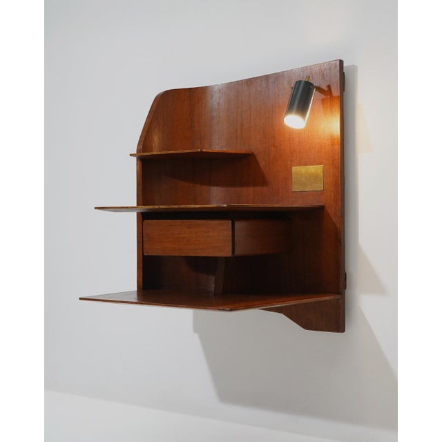 Wall-Mounted Nightstands by Gio Ponti for Dassi, 1960s, Set of 2 For Sale - Image 9 of 16