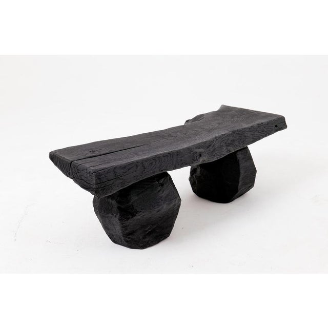 Early 21st Century Wood Bench by Logniture For Sale - Image 5 of 14