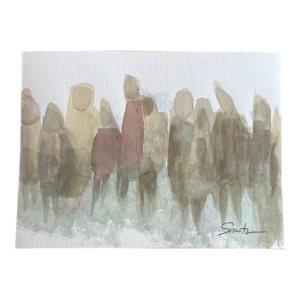 Signed Original Watercolor Painting “Movement”