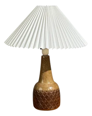 Søholm Stentøj, Table Lamp, Brown Glazed Ceramic, Denmark, 1970s