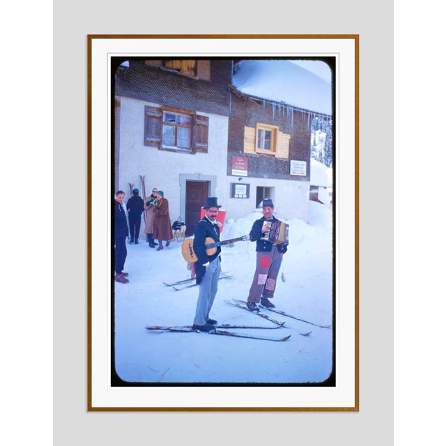 Modern Street Music in the Snow 1955 by Toni Frissell Framed C Print For Sale - Image 3 of 3