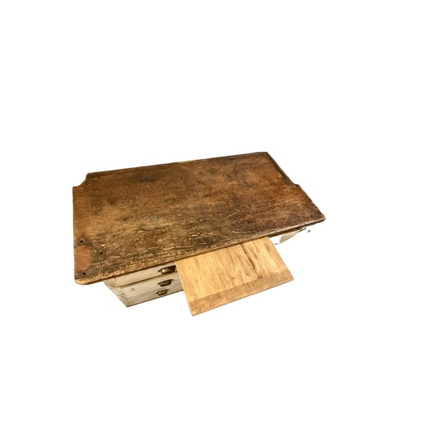 1910s Antique Primitive Wood Cabinet For Sale - Image 5 of 10