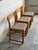 Mid 20th Century Set of 3 Vintage Danish Modern Dining Chairs in Beech With Textured Upholstery For Sale - Image 5 of 10