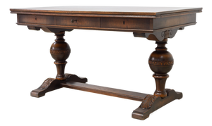 Antique Danish Oak Writing Desk, 1900s
