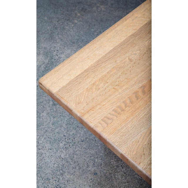 Brown Mid Century Danish Modern Coffee Table Solid White Oak Vintage Aksel Dahl 1972 For Sale - Image 8 of 11