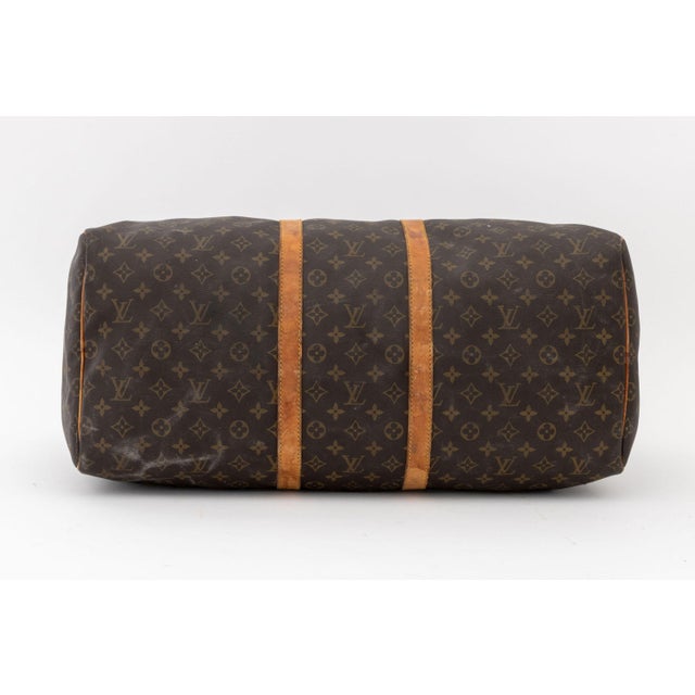 Vintage Louis Vuitton Monogram "Keepall" Travel Bag For Sale In New York - Image 6 of 8