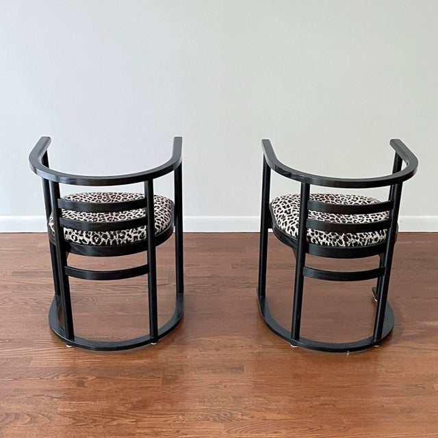 1950s Pair of 1950s Bauhaus Armchairs Attributed to Josef Hoffmann for Thonet For Sale - Image 5 of 9