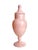A mid-century hand-blown blush pink opaline urn from the Empoli glassworks of Tuscany, in the classic neoclassical...