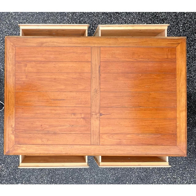 Brown Ethan Allen Country French 4 Drawer Coffee Table For Sale - Image 8 of 10