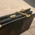 1950s High Quality Embossed Black Leather and Brass Italian Shoulder Bag For Sale - Image 12 of 12