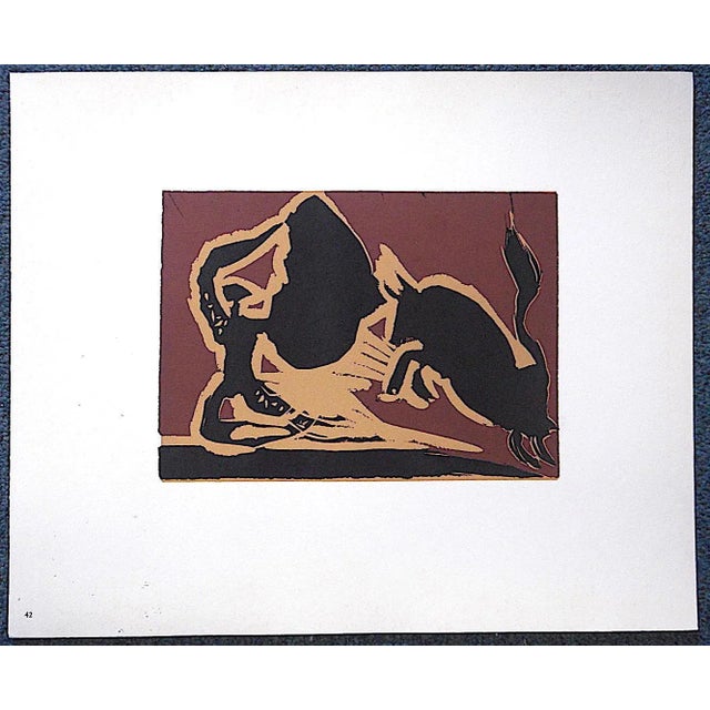Mid 20th Century Vintage Mid 20th Century After Picasso Lithograph-"Farol" For Sale - Image 5 of 5