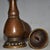 Metal Pair of Vintage Chinese Solid Copper "Bulbous" Candlesticks With Lotus Bases - 879g For Sale - Image 7 of 9
