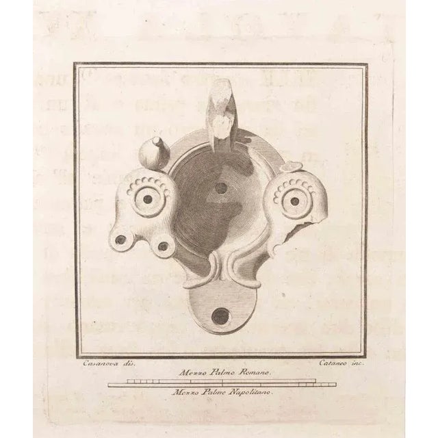 Oil lamp is an etching realized by aniello cataneo (1732-1805). The etching belongs to the print suite “antiquities of...