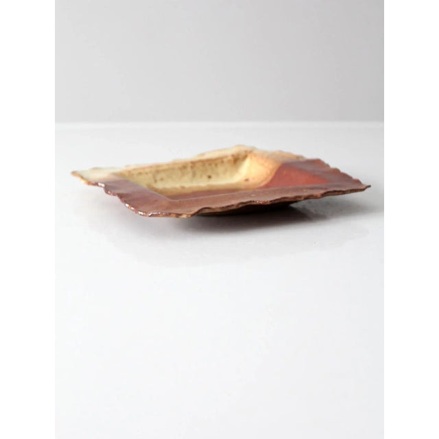 Vintage Studio Pottery Plate For Sale - Image 6 of 9