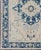 Turkish Blue and Ivory Floral Vintage Turkish Oushak Rug With Blossoming Medallion For Sale - Image 3 of 12