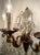 French Early 20th Century Pair of French 3-Arm Candelabra Crystal Mirror Sconces For Sale - Image 3 of 13