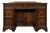 Antique Early 20th Century English Edwardian Carved Oak Desk For Sale