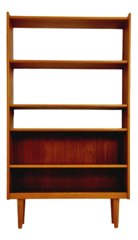 Vintage Danish Freestanding Book Case in Teak by Johannes Sorth, 1960s