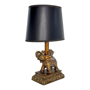 Petit Indian Figural Elephant Decorative Table Lamp