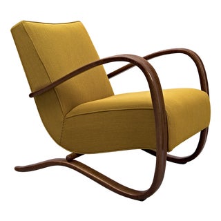 Fabric H-269 Kvadrat Armchair from Jindrich Halabala, 1940s For Sale