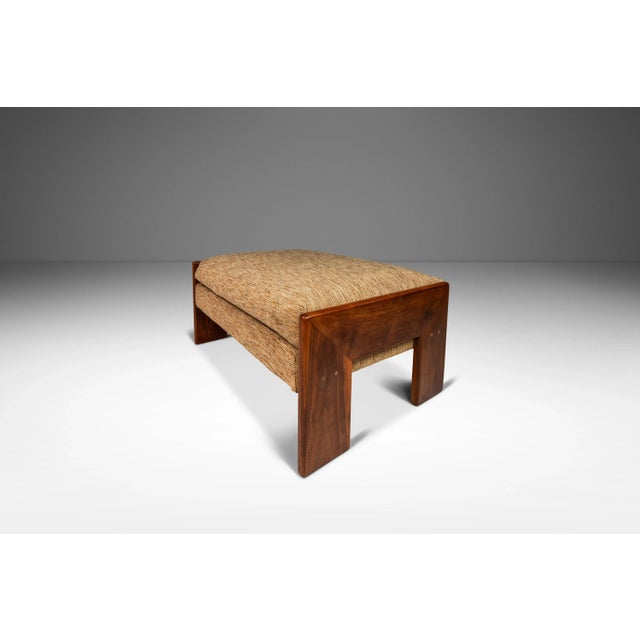 Early Low Profile Lounge Chair & Ottoman Set by Adrian Pearsall for Craft Associates in Original Tweed Fabric, Usa, Circa 1960s For Sale In Orlando - Image 6 of 12