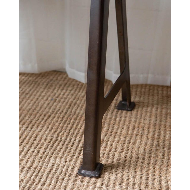 Brown Industrial a-Frame Wood and Metal Standing Desk For Sale - Image 8 of 9