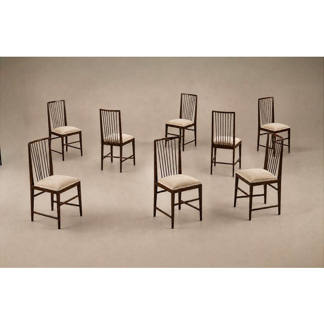 Brazilian Modern Set of Eight Dining Chairs in Rosewood and Mohair by Celina, Brazil, 1960s For Sale - Image 13 of 18