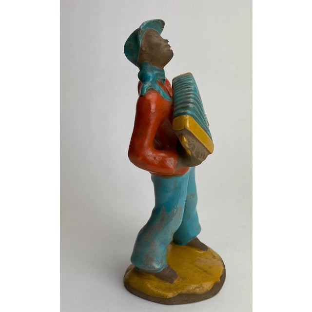 Art Deco 1930s Art Deco Figurine of Accordion Player by Etha Lempke For Sale - Image 3 of 13