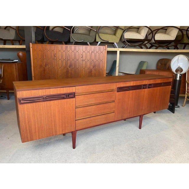 Mid-Century Modern Danish Style Teak Sideboard For Sale - Image 10 of 15