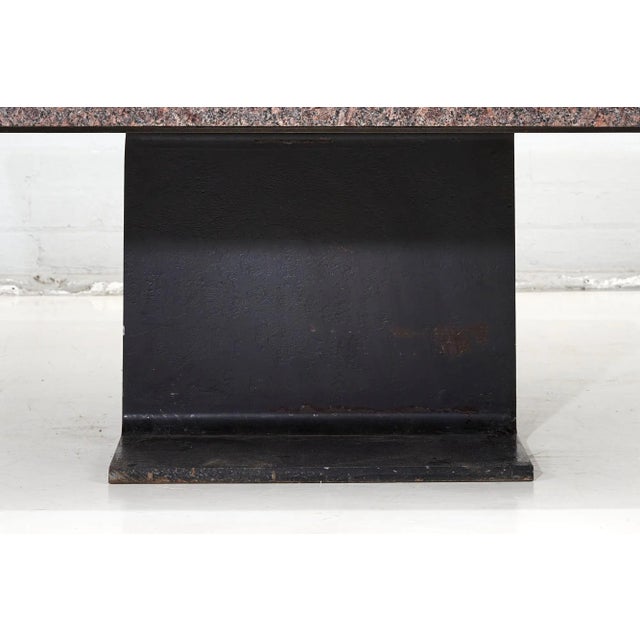 Ward Bennett I-Beam Granite Coffee Table, 1970 For Sale In Chicago - Image 6 of 10