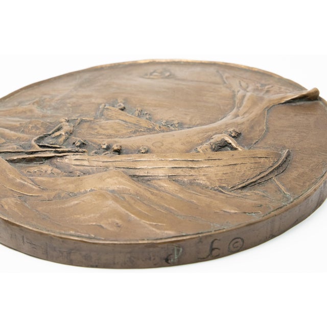 Mid 20th Century Copper Cast Wall Plaque For Sale - Image 5 of 10