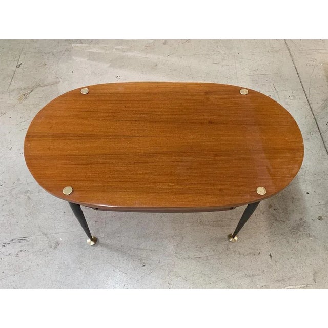 Mid-Century Italian Iron & Teak Wood Coffee Table by Silvio Cavatorta, 1950s For Sale - Image 12 of 18