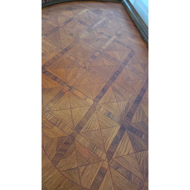 Late 20th Century Italian Louis XV–Style Parquetry Three-Drawer Nightstands by Fratelli Romanò — A Pair For Sale - Image 14 of 18