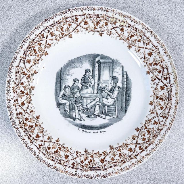 Wedding Series Plates in Porcelain by S.C.Richard, 1890s For Sale - Image 18 of 18