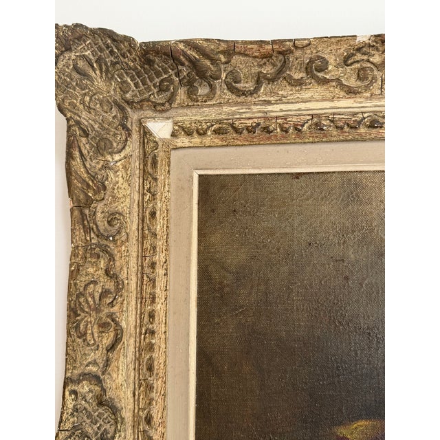Brown Early 20th Century Still Life With Earthenware and Linen, Attributed to Kief Vukovic, Oil on Canvas For Sale - Image 8 of 8
